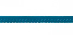 Gummiband Elastic Abschlussspitze Zierband petrol Breite: 1,2cm