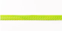Gummiband Elastic Abschlussspitze Zierband lime Breite: 1,2cm