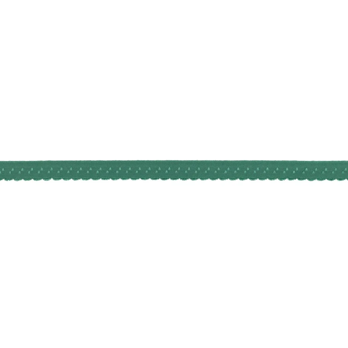 Gummiband Elastic Abschlussspitze Schrägband altgrün dunkel Breite: 1,2cm