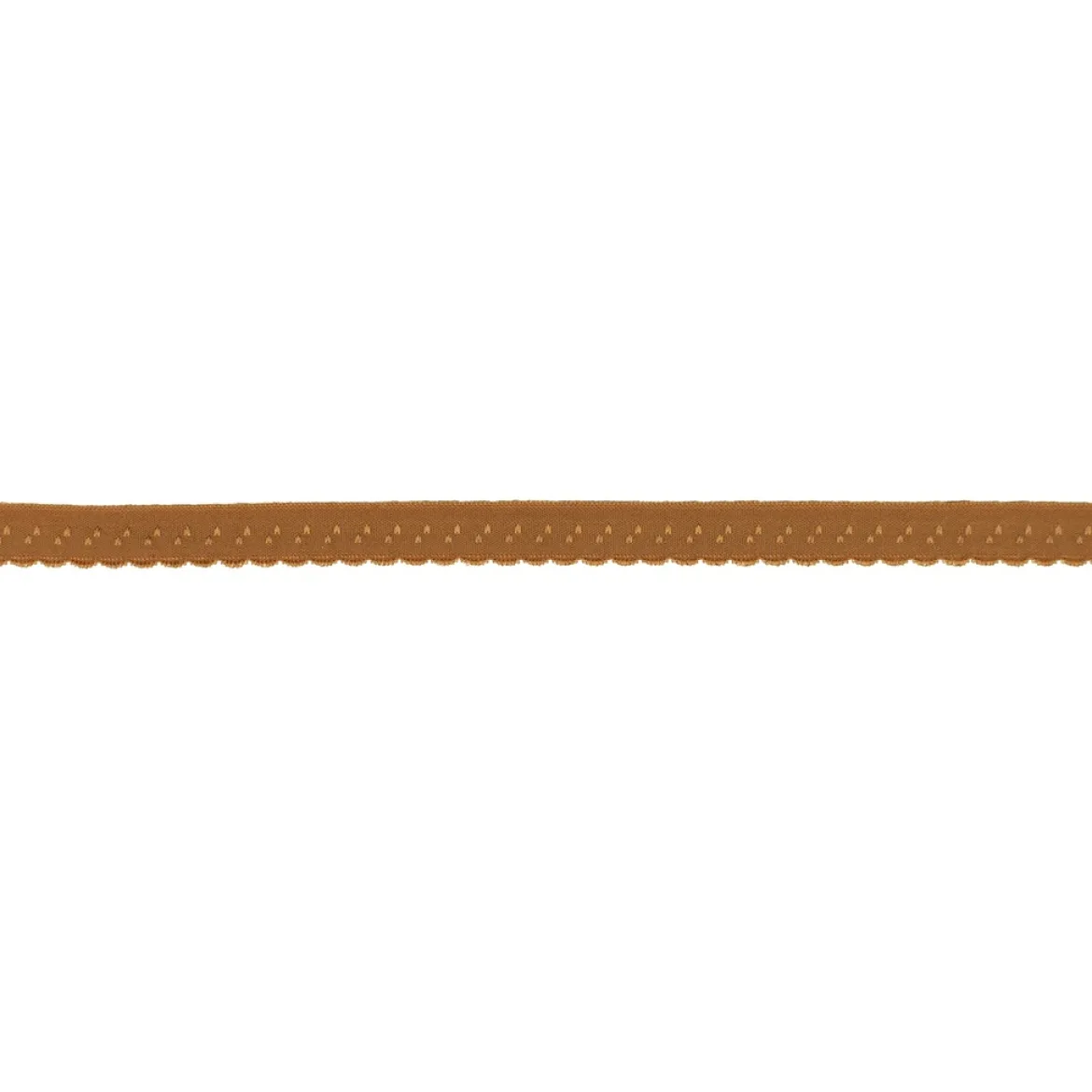 Gummiband Elastic Abschlussspitze Schrägband rostrot Breite: 1,2cm
