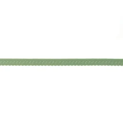 Gummiband Elastic Abschlussspitze Schrägband altgrün Breite: 1,2cm