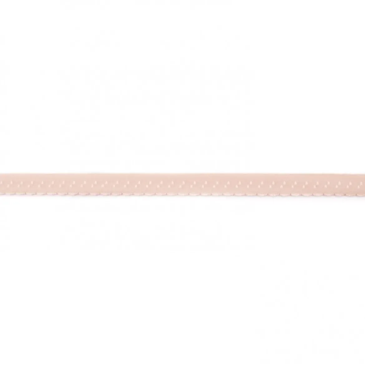 Gummiband Elastic Abschlussspitze Schrägband apricot Breite: 1,2cm