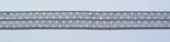 Gummiband Elastic Schrägband Zierband hellgrau weiß Punkte Breite: 1,5cm