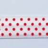 Gummiband Elastic Schrägband Zierband weiß rot Punkte Breite: 1,5cm