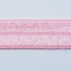 Gummiband Elastic Schrägband Zierband rosa weiß Punkte Breite: 1,5cm