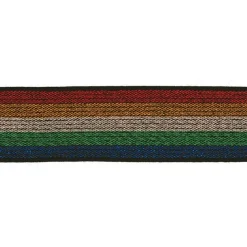 Gummiband Elastik Lurex Regenbogen Farben Breite 2,5cm