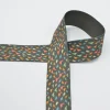 Gummiband elastisch Dino khaki bunt Breite: 4cm