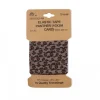 Gummiband elastisch Leomuster taupe braun schwarz Breite: 8mm 3m