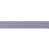 Gummi Band Glitzer jeansblau silberfarbig Meterware Breite: 2,5cm