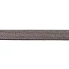 Gummi Band Glitzer schwarz silberfarbig Meterware Breite: 2,5cm