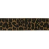 Gummiband Leopardenmuster braun schwarz Meterware Breite: 4cm