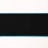 Gummiband mit farbigem Rand schwarz petrol Breite: 4cm