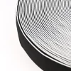 Gummiband mit farbigem Rand schwarz weiß Breite: 4cm