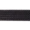 Gummi Band mit Kunstleder schwarz Meterware Breite: 5,5cm