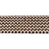 Gummi Band mit Kunstleder schwarz gold Meterware Breite: 5,5cm