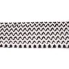 Gummi Band mit Kunstleder weiß schwarz Meterware Breite: 5,5cm
