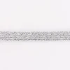 Gummiband silberfarbig Glitzer Breite: 0,7cm