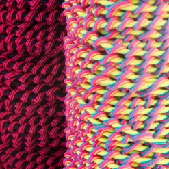 Gummi Band Zyklon gedreht blau 6mm Stärke