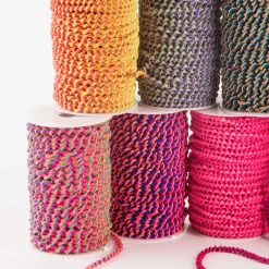 Gummi Band Zyklon gedreht blau 6mm Stärke