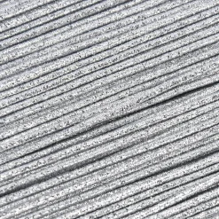 Gummi Kordel Metallic silber Breite: 4mm