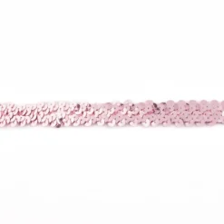 Gummi Pailletten altrosa Breite: 2cm