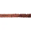 Gummi Pailletten braun Breite: 2cm