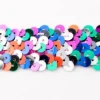 Gummi Pailletten bunt Breite: 3cm