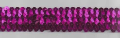 Gummi Pailletten pink Breite: 3cm