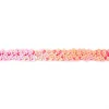 Gummi Pailletten rosa peach orange Breite: 2cm