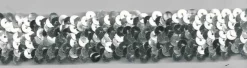 Gummi Pailletten silber Breite: 3cm