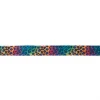 Gummi Schrägband gemustert Leopard bunt Breite: 2cm