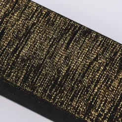 Gummi schwarz gold metallic Breite: 6cm