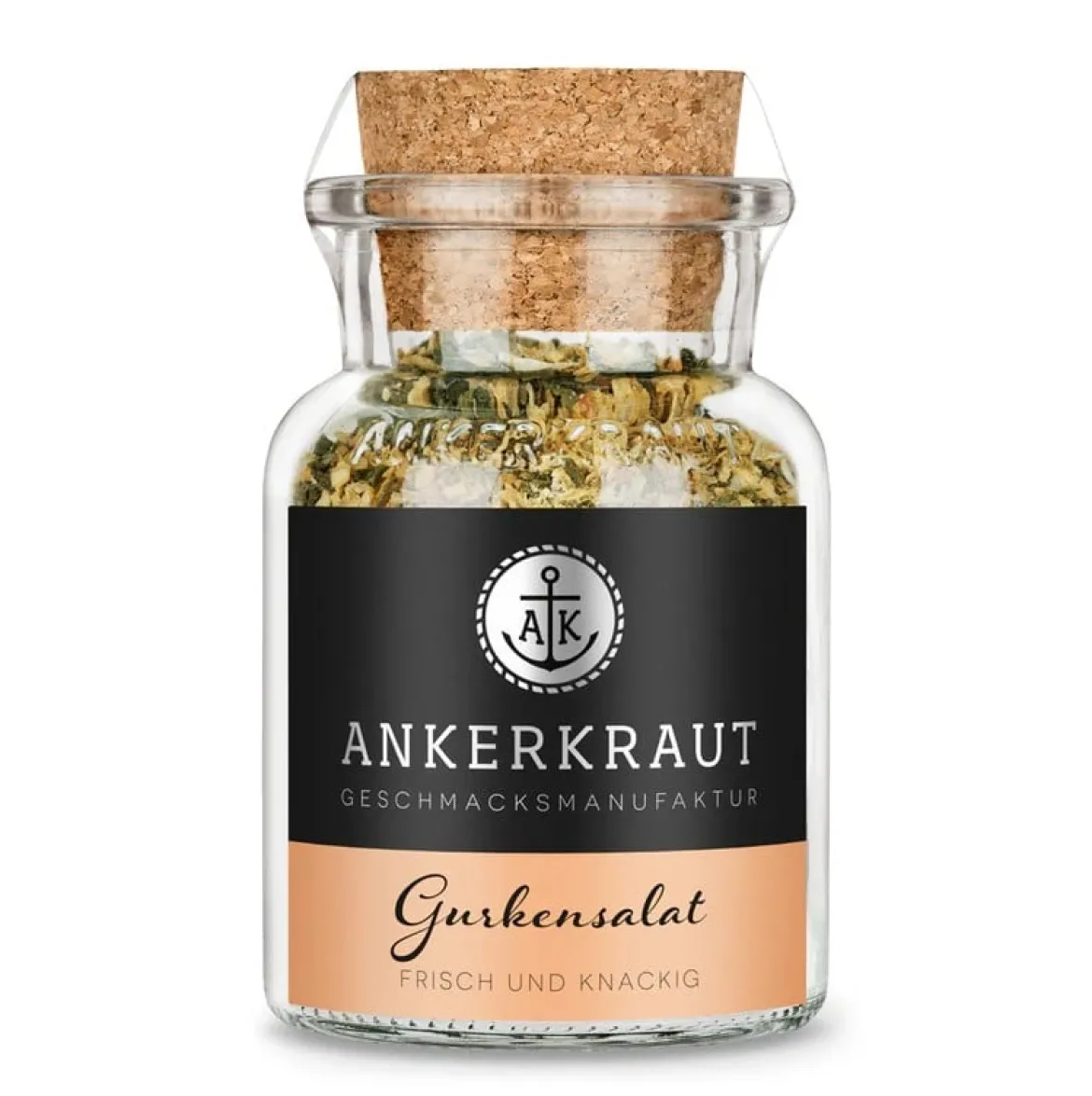 Gurkensalat Gewürzmischung im Glas 60g mit Korkdeckel von Ankerkraut