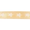 Gurtband beige mit Sterne weiß Breite: 4cm