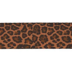 Gurtband Deko gemustert Leomuster braun schwarz Breite: 4cm