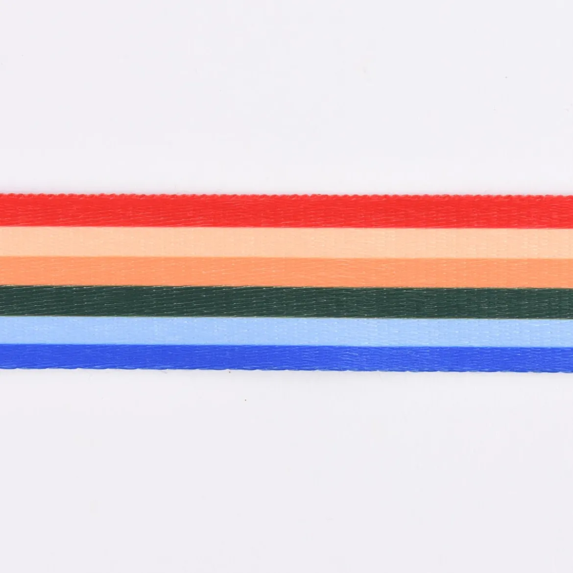 Gurtband Deko Streifen länglich blau grün gelb rot Polyester Breite: 4cm