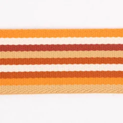 Gurtband doppelseitig robust für Taschen gestreift orange 40mm breit