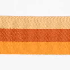 Gurtband doppelseitig robust für Taschen gestreift orange 40mm breit