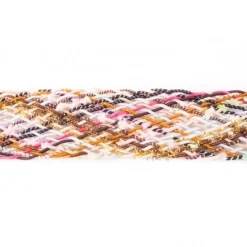 Gurtband geflochten bunt Fransen Glitzerband Breite: 5cm