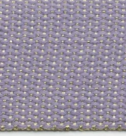 Gurtband Glamour lila goldfarbig Metallic-Effekte Meterware 40mm Breite