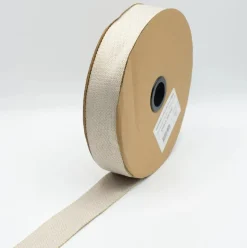 Gurtband Glamour sand goldfarbig Metallic-Effekte Meterware 40mm Breite
