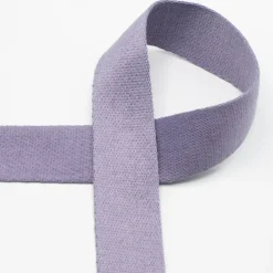 Gurtband Meterware extra weich dusty lilac lila 4cm Breite