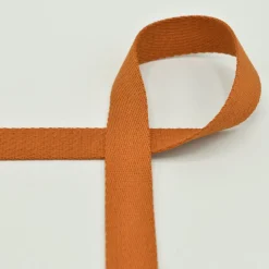 Gurtband Meterware extra weich cognac braun 2,5 cm Breite