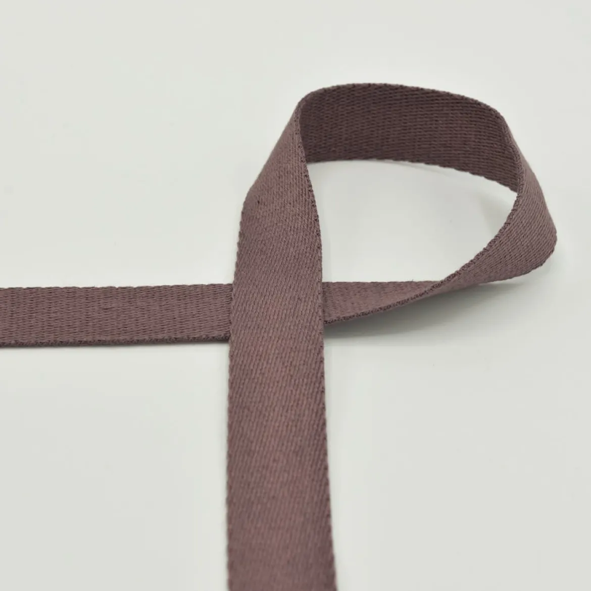 Gurtband Meterware extra weich mauve flieder 2,5 cm Breite