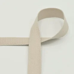 Gurtband Meterware extra weich sand beige 2,5 cm Breite