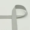 Gurtband Meterware extra weich silver grey silbergrau 2,5 cm Breite