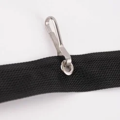 Gurtband mit Karabinerhaken schwarz silberfarbig Breite: 3cm
