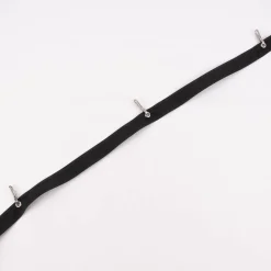 Gurtband mit Karabinerhaken schwarz silberfarbig Breite: 3cm