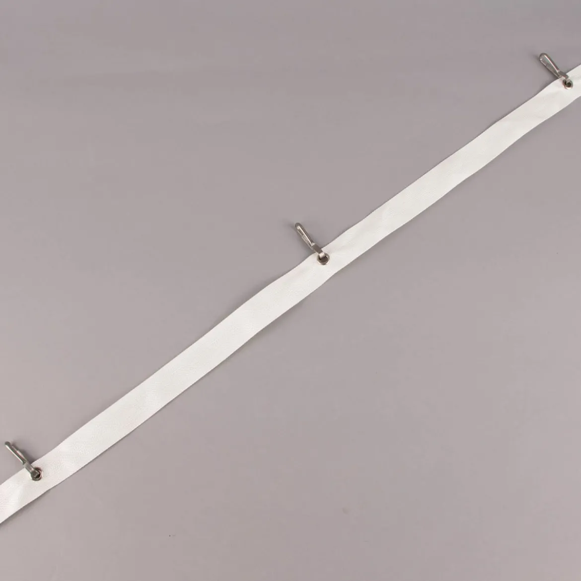 Gurtband mit Karabinerhaken weiß silberfarbig Breite: 3cm