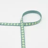 Gurtband Pfoten nachtleuchtend mint gelb 10mm Breite